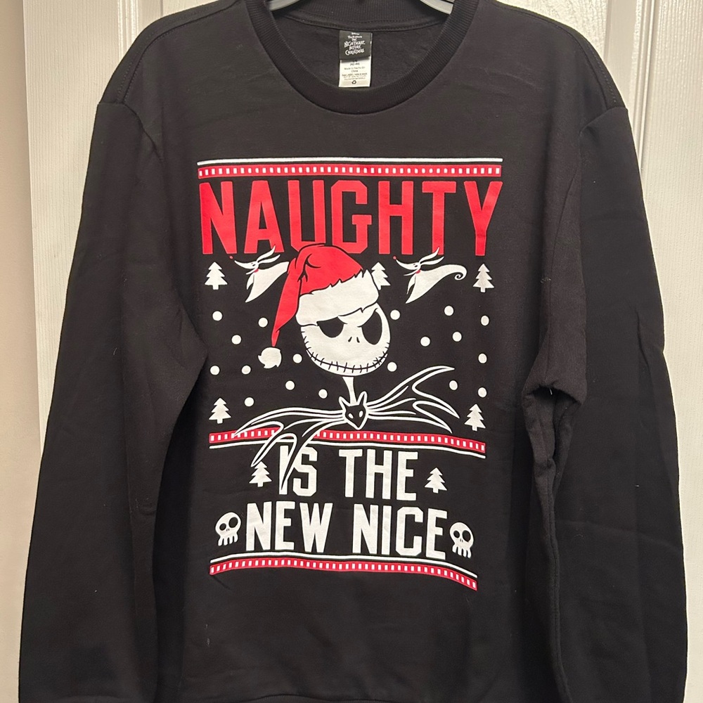 New: Nightmare Before Christmas Black Sweatshirt